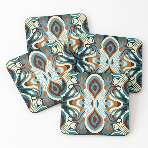 Item preview, Cool Flat Modern Abstract Pattern Digital Painting designed and sold by CodeAndColors.
