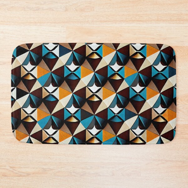 Item preview, Cool Modern Abstract Geometric Pattern Digital Painting designed and sold by CodeAndColors.