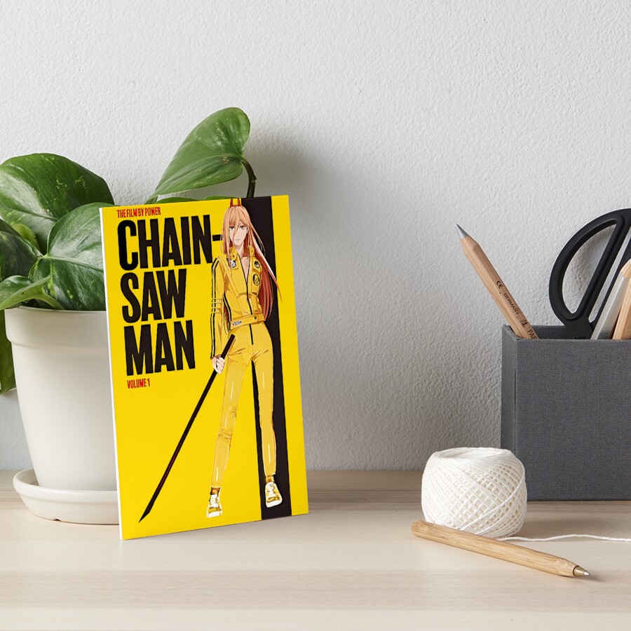 "Chainsaw Man manga poster x Kill Bill movie" Art Board Print for Sale