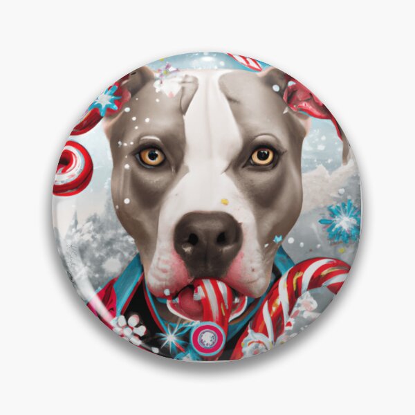 Item preview, A Very Merry Pittie Christmas, Pitbull, Ai, Dog Ai (Study 3) designed and sold by ksan30.