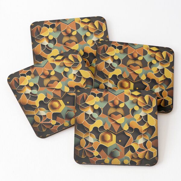Item preview, Cool Paper Modern Abstract Pattern Print Digital Painting designed and sold by CodeAndColors.