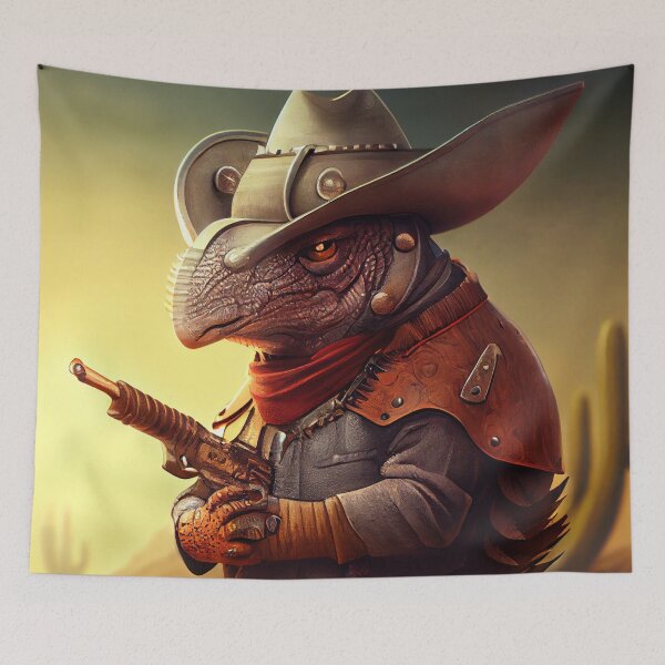 Item preview, Cool Sheriff Armadillo from Texas Digital Painting designed and sold by CodeAndColors.