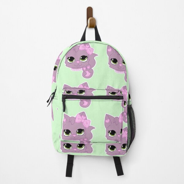 Item preview, LPS Purple cat with mint green background  designed and sold by LPSSusie3.