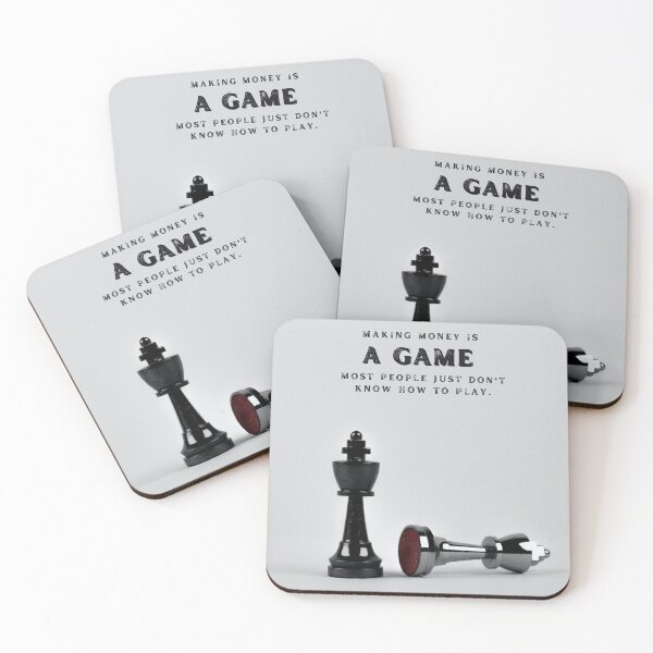 Item preview, Chess Pieces, Making Money is a Game, Motivational Quote designed and sold by hiunlimit.