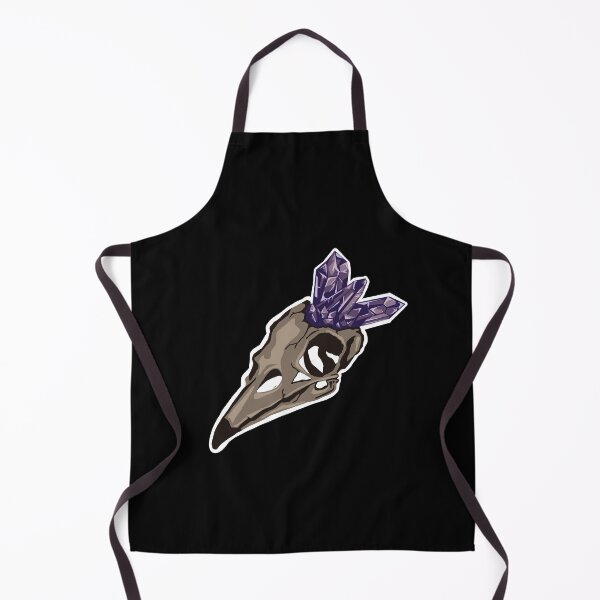 Item preview, Amethyst growing from Raven Skull designed and sold by Skadi-Designs.