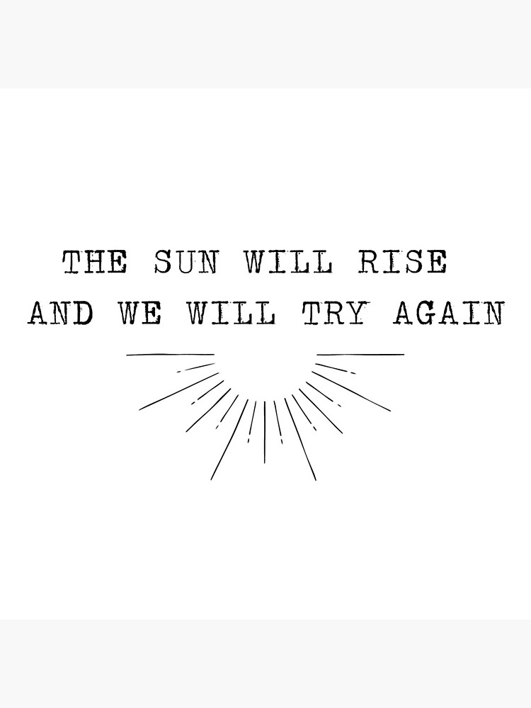 The Sun Will Rise Again Card The Sun Will Rise Again Card