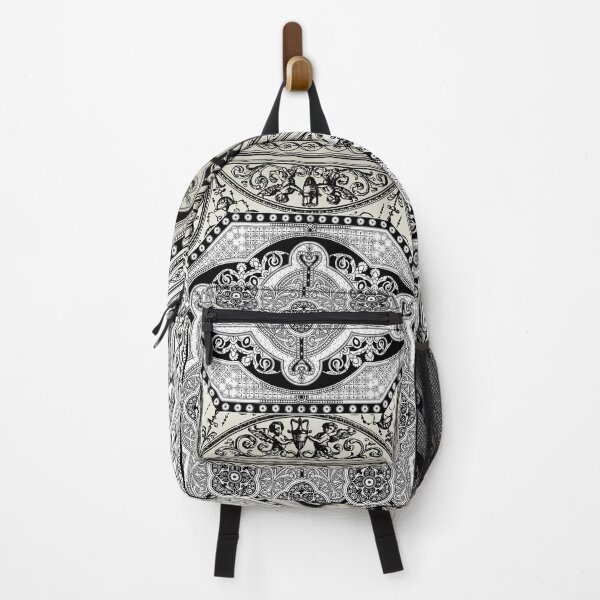 Item preview, Ornate Medallion Cream Black Greek Key Floral 2 designed and sold by Yiorgos Designs.