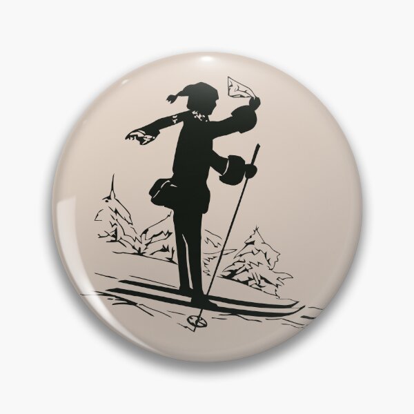 Item preview, Merry Christmas silhouette ski retro designed and sold by aapshop.