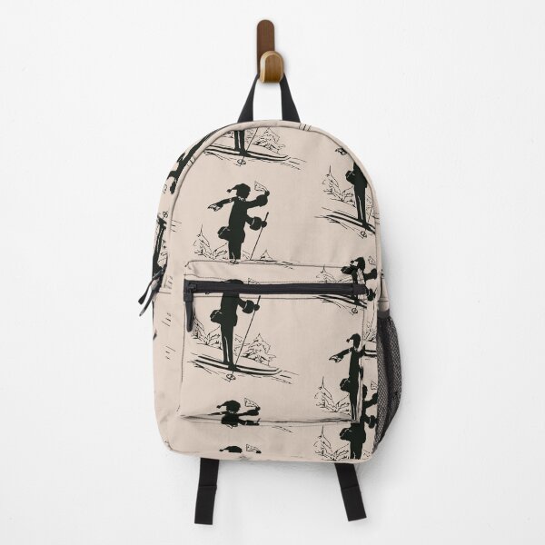 Item preview, Merry Christmas silhouette ski retro designed and sold by aapshop.