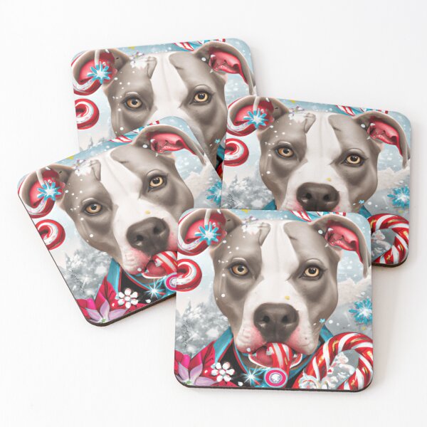 Item preview, A Very Merry Pittie Christmas, Pitbull, Ai, Dog Ai (Study 3) designed and sold by ksan30.