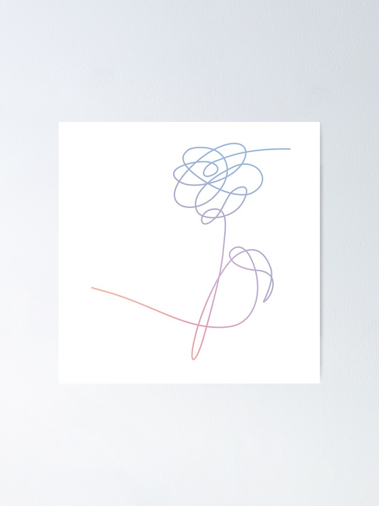 Bts Love Yourself Flower Poster By Imgoodimdone Redbubble