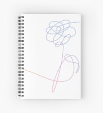 BTS Love Yourself Flower Spiral Notebook