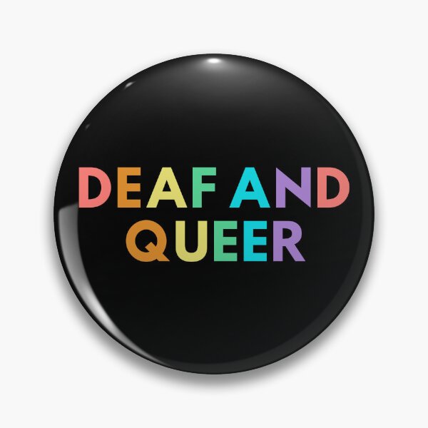 Item preview, Deaf and queer  designed and sold by DisabiliTees.