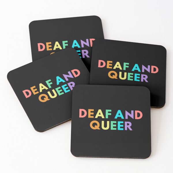 Item preview, Deaf and queer  designed and sold by DisabiliTees.