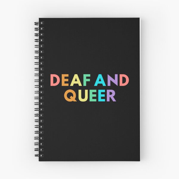 Item preview, Deaf and queer  designed and sold by DisabiliTees.
