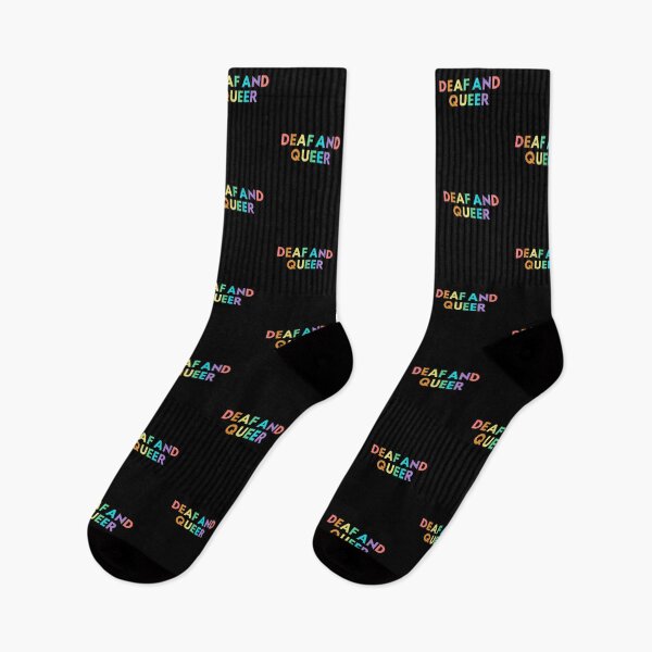 Item preview, Deaf and queer  designed and sold by DisabiliTees.