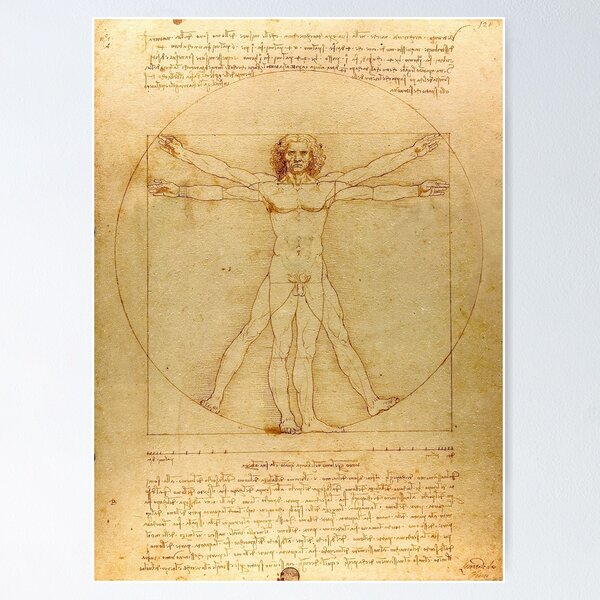 Item preview, Leonardo da Vinci's Vitruvian Man designed and sold by angelisart.