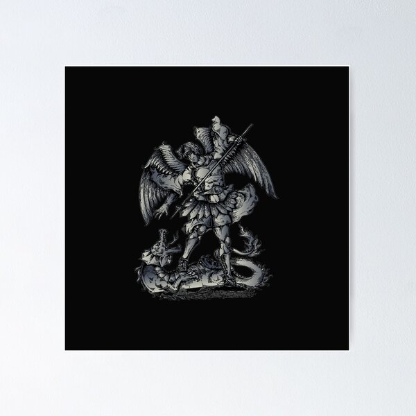 Item preview, Archangel Michael and dragon beast designed and sold by yokie1111.
