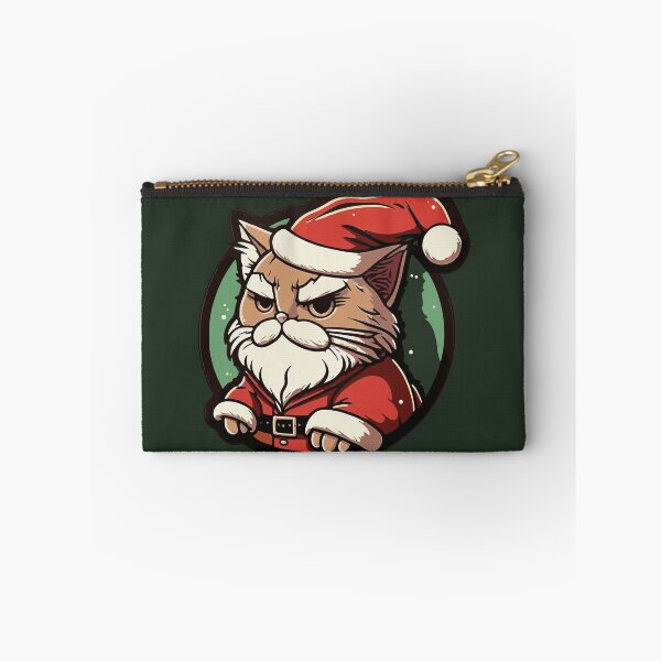 Item preview, Grumpy Looking Santa Cat designed and sold by fantasy-cats.