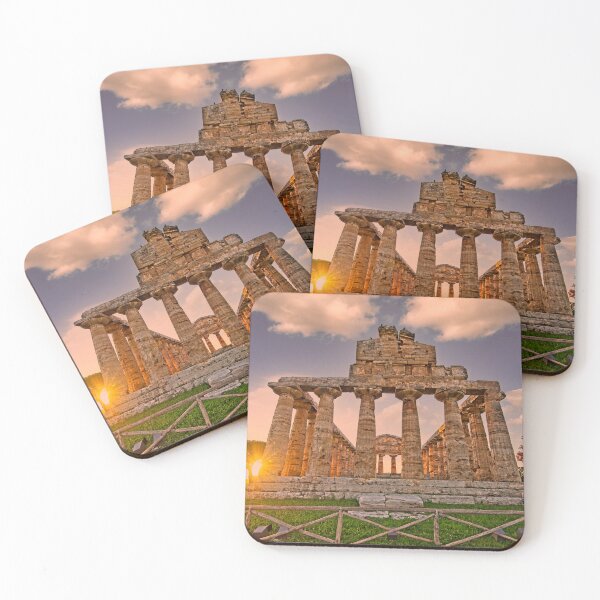 Item preview, The Greek Temple of Athena at Sunset in Paestum, Italy designed and sold by Jon Shore.