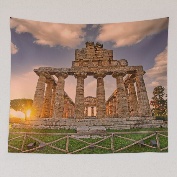 Item preview, The Greek Temple of Athena at Sunset in Paestum, Italy designed and sold by Jon Shore.