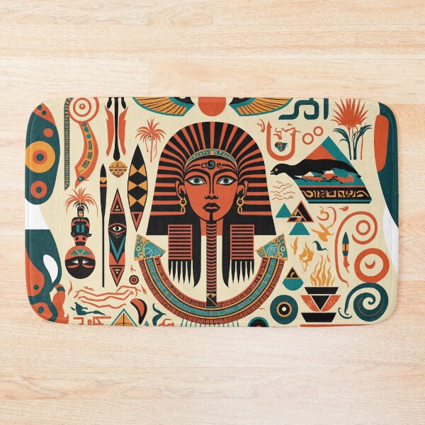 Item preview, Egyptian Motifs And Symbols With Pharaoh's Head designed and sold by raulmaler.