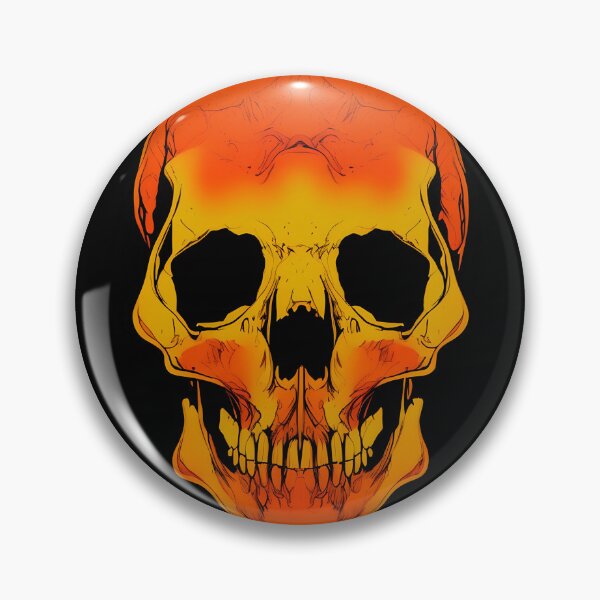 Item preview, Spooky Abstract Skull Nº1 - Orange designed and sold by CMeista.