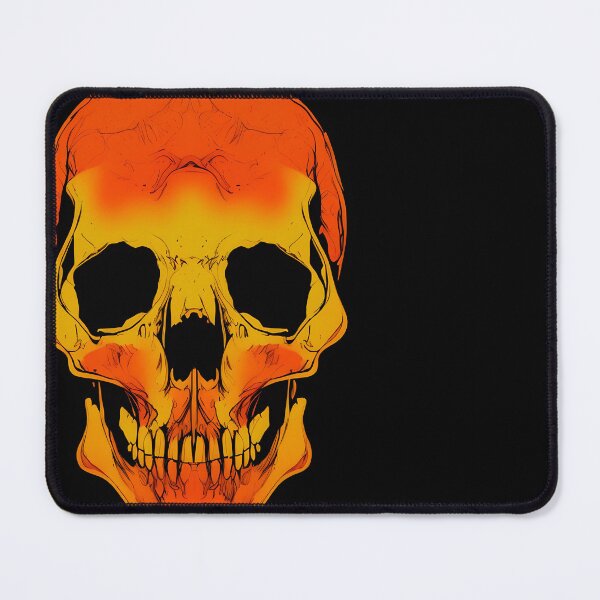 Item preview, Spooky Abstract Skull Nº1 - Orange designed and sold by CMeista.