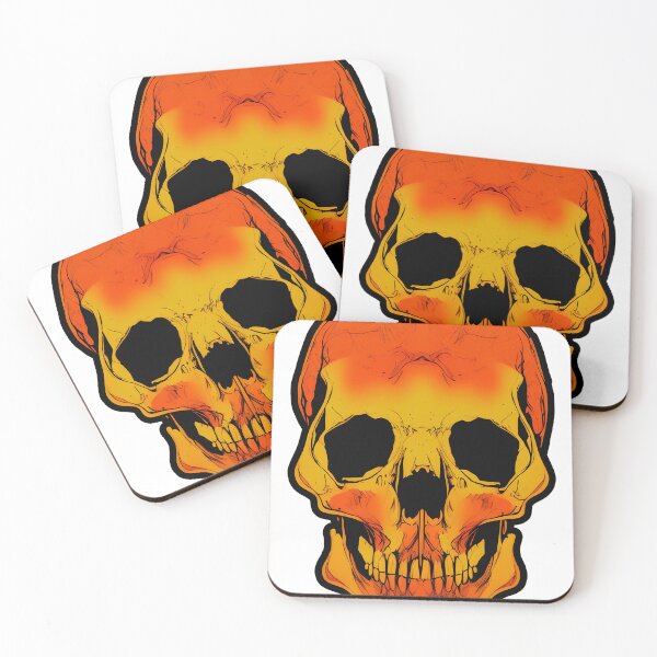 Item preview, Spooky Abstract Skull Nº1 - Orange designed and sold by CMeista.