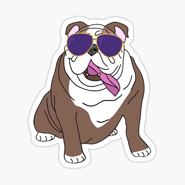 Vista previa del artículo con la obra «Buldog», diseñado y vendido por Brookeehep.