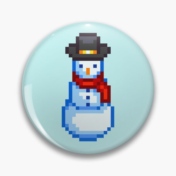 Artikelvorschau, Stardew Valley Schneemann-Zylinder entworfen und verkauft von aiya-pixels.