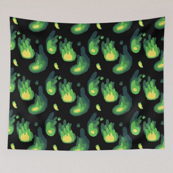 Item preview, Green Flame Pattern designed and sold by edgethesketch.