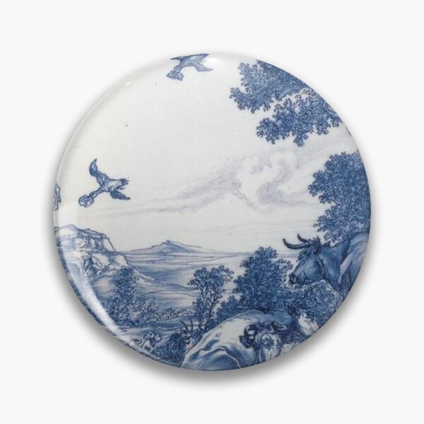 Item preview, Delftware With the Prophet Elijah Being Fed by the Ravens designed and sold by tomorrowsart.
