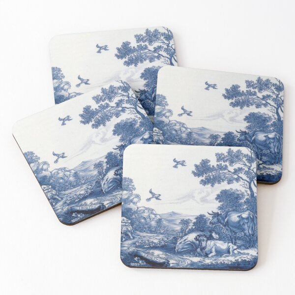Item preview, Delftware With the Prophet Elijah Being Fed by the Ravens designed and sold by tomorrowsart.