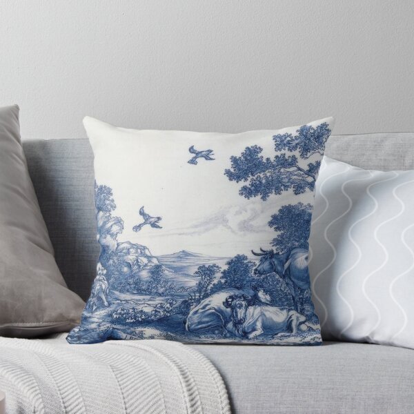 Item preview, Delftware With the Prophet Elijah Being Fed by the Ravens designed and sold by tomorrowsart.