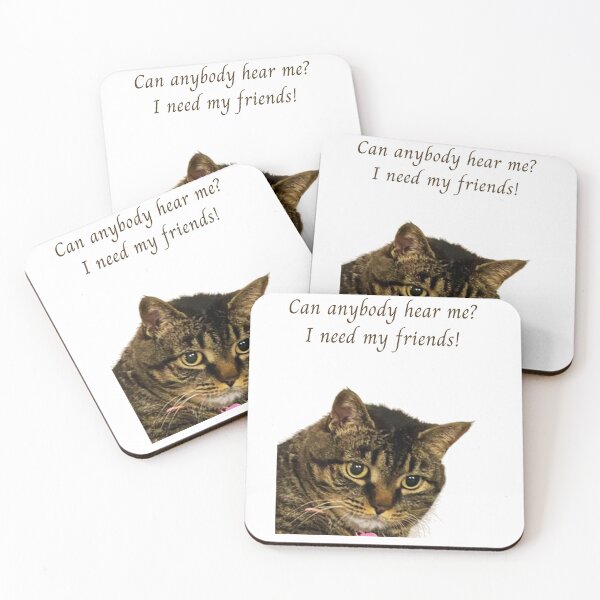Item preview, A cute lonely cat needs friends designed and sold by MyWay-Bilja.