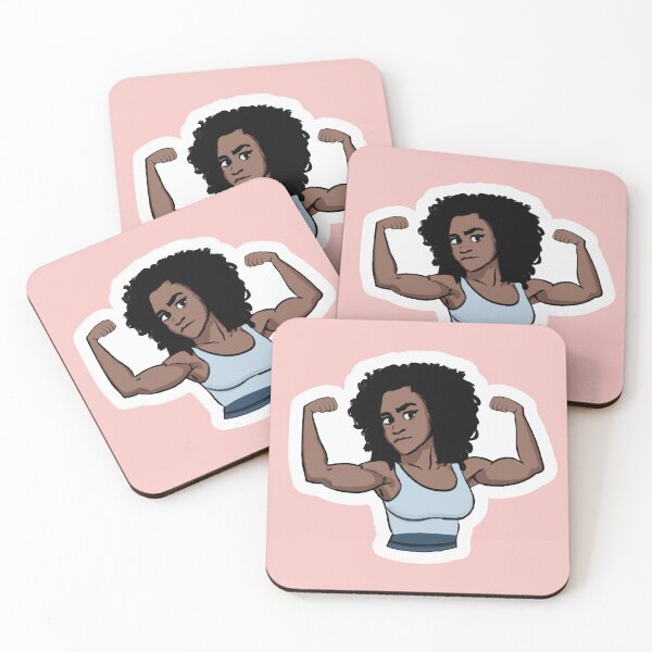 Item preview, Strong Athletic Woman Flexing Biceps designed and sold by JandyDesign.