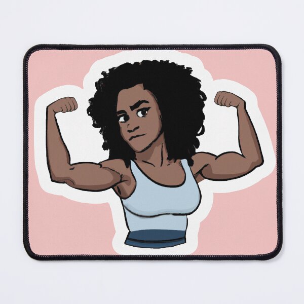 Item preview, Strong Athletic Woman Flexing Biceps designed and sold by JandyDesign.