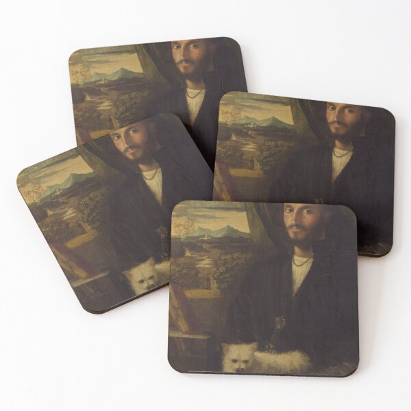 Item preview, Portrait of a Man with a Dog - Cariani designed and sold by TheGuestCat.