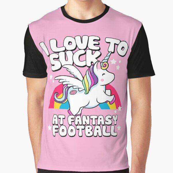 Item preview, I Suck At Fantasy Football Loser Unicorn designed and sold by BootsBoots.