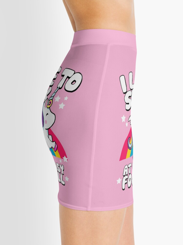 Alternate view of I Suck At Fantasy Football Loser Unicorn Mini Skirt