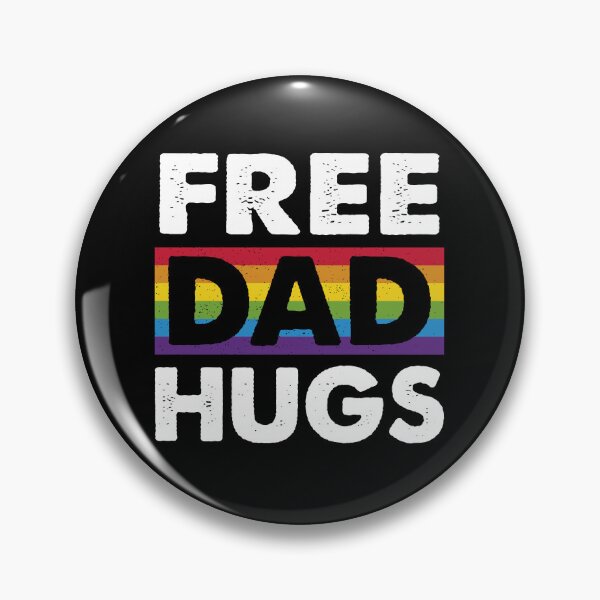 Item preview, Free Dad Hugs, LGBT Ally LGBTQ Pride designed and sold by Queer Pride Shop.