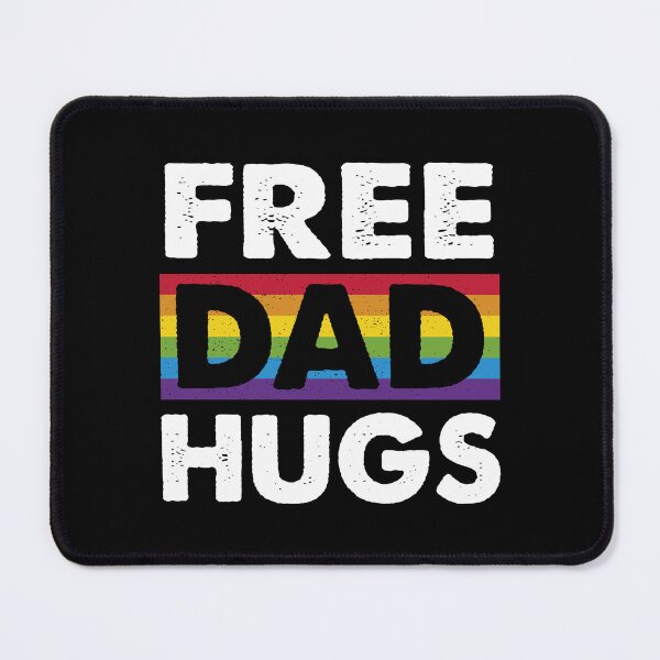 Item preview, Free Dad Hugs, LGBT Ally LGBTQ Pride designed and sold by Queer Pride Shop.