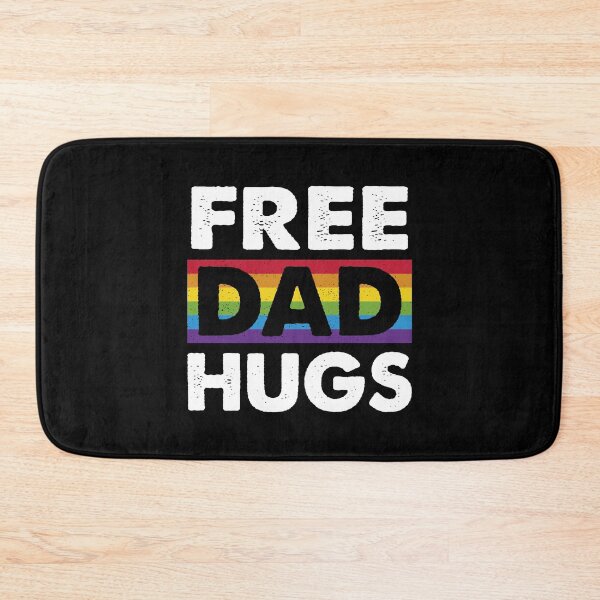 Item preview, Free Dad Hugs, LGBT Ally LGBTQ Pride designed and sold by Queer Pride Shop.
