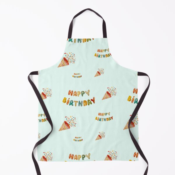 Artikelvorschau, Happy birthday cute colorful pattern a watercolor mint entworfen und verkauft von Yana Mustafina | Boho Soulful Designs.