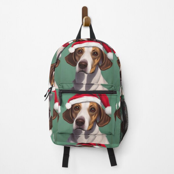 Item preview, Christmas Drever Dog Wearing A Santa Hat designed and sold by ZenEverAI.