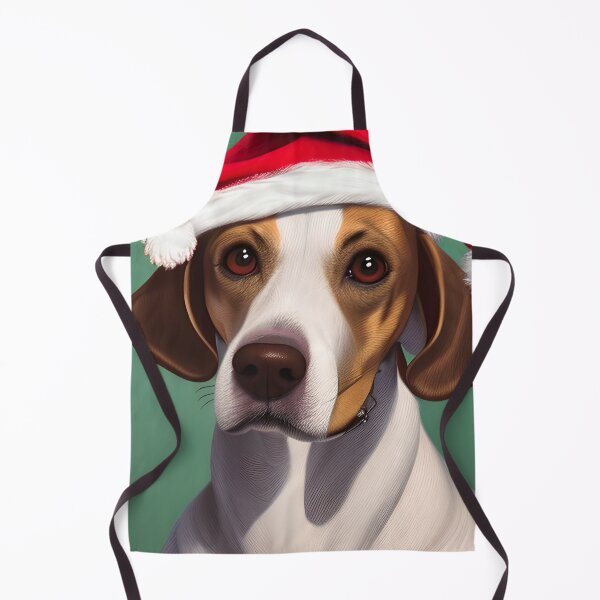 Item preview, Christmas Drever Dog Wearing A Santa Hat designed and sold by ZenEverAI.