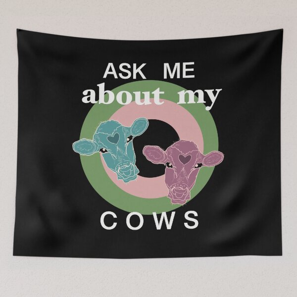 Item preview, Two Cows Ask Me About My Cows designed and sold by Svetlana  Horvat.