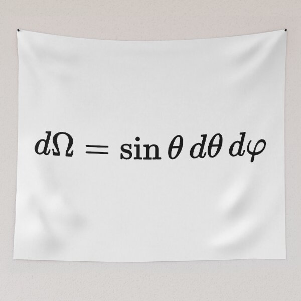 Item preview, Solid angle defintion in spherical coordinates, physics and math designed and sold by NoetherSym.