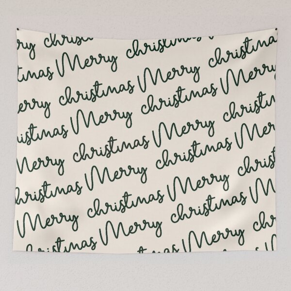 Item preview, Merry Christmas Hand Drawn Lettering designed and sold by Fernanda's Studio.